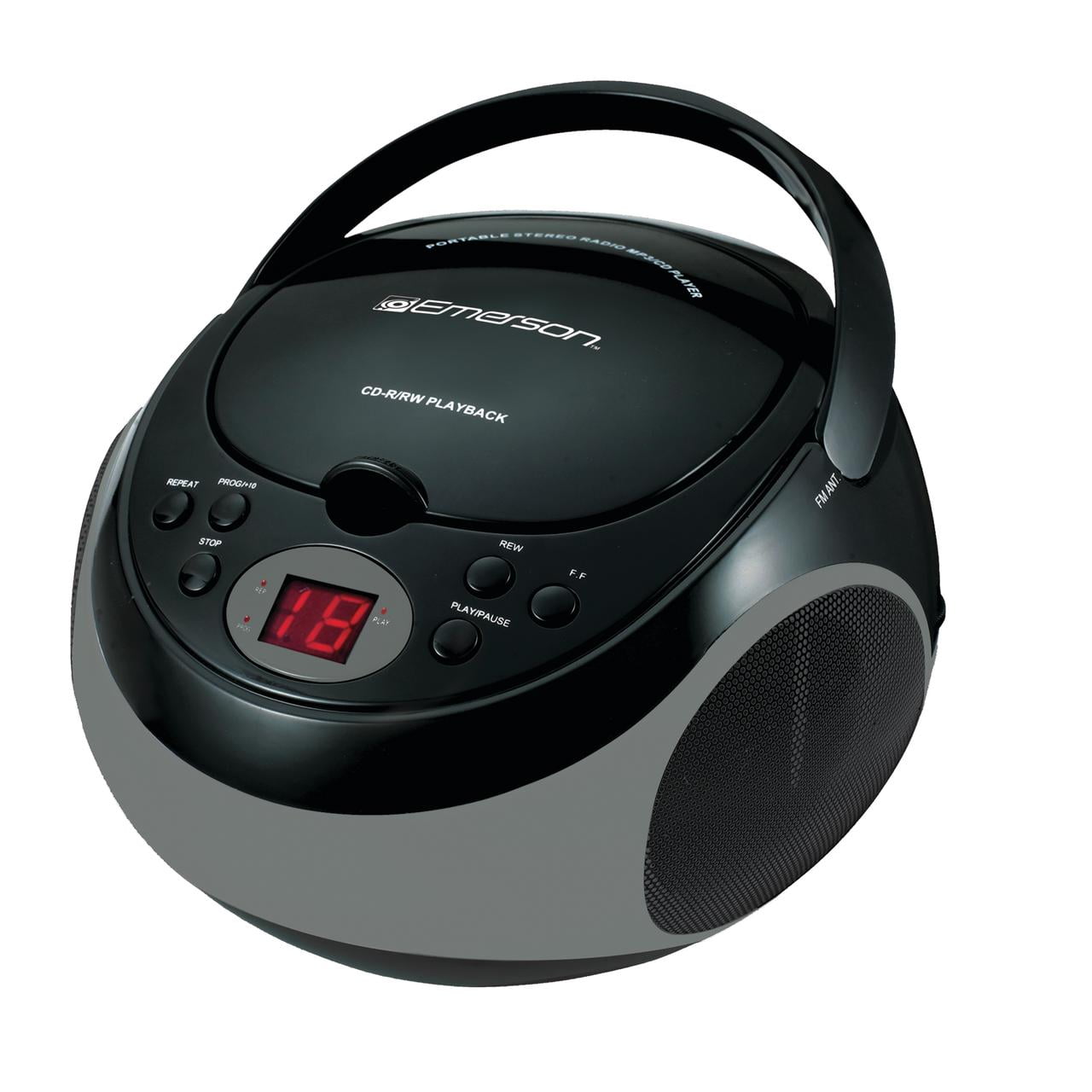 Emerson EPB-3000 Portable CD Player with AM/FM Stereo Radio, Black